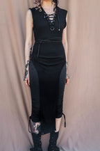 DOFOR long lace up tunic [Black]