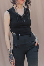 DOKO lace up tank [Black]
