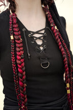 DOFOR long lace up tunic [Black]