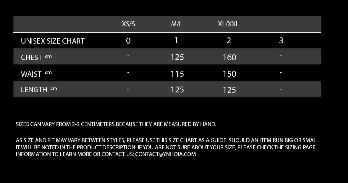 Sizing information