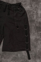 BLORN Asymmetrical cargo shorts [BLACK]
