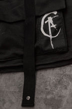 BLORN Asymmetrical cargo shorts [BLACK]