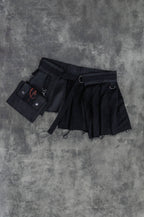 HALSO Multifunctional body overlay skirt belt [Black]