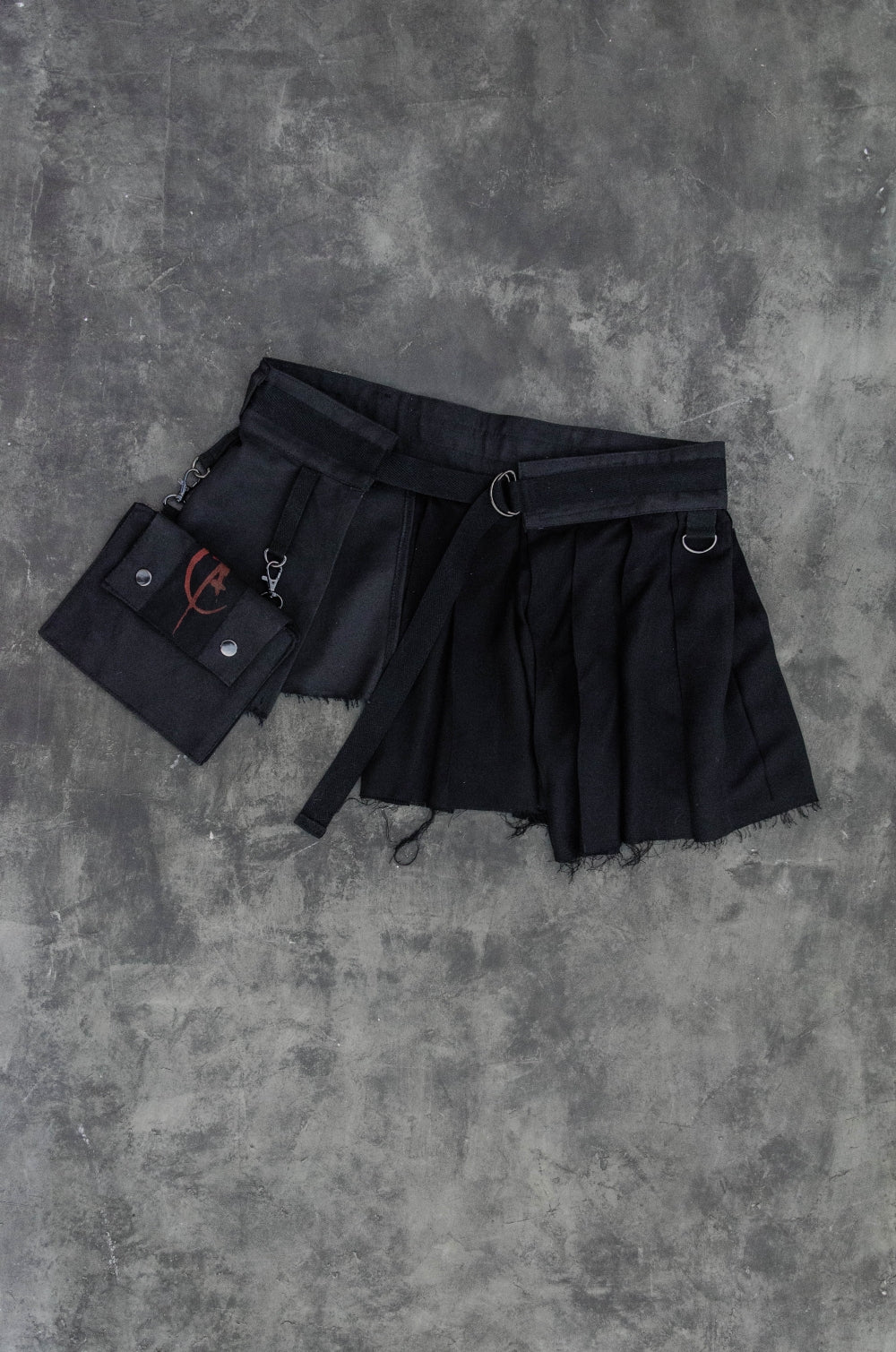 HALSO Multifunctional body overlay skirt belt [Black]