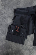 HALSO Multifunctional body overlay skirt belt [Black]