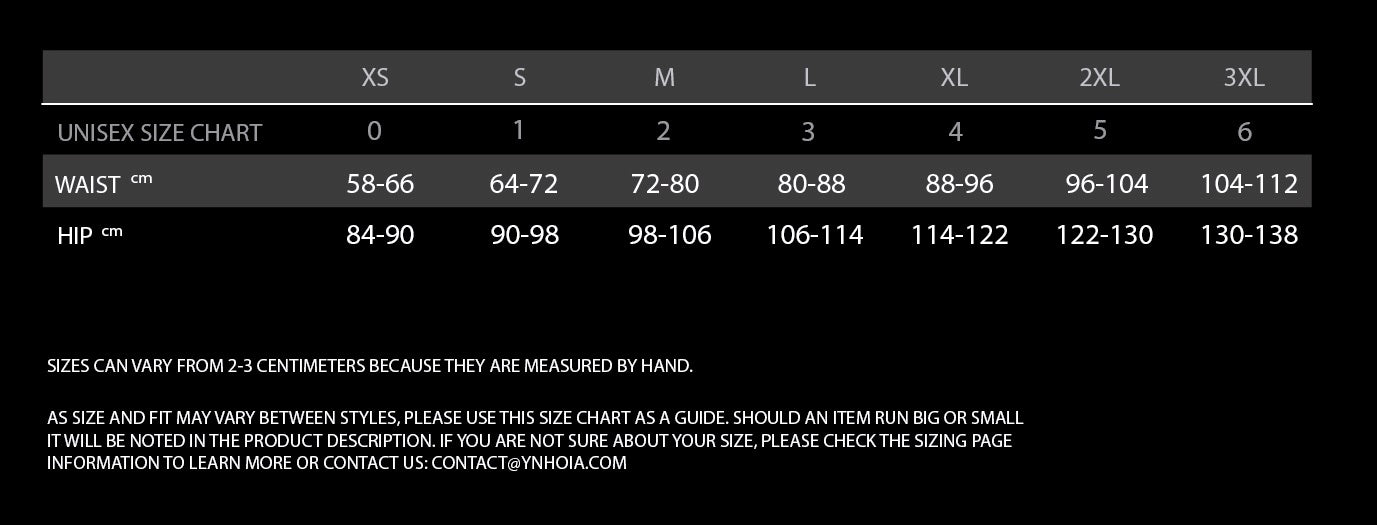 Sizing information