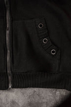 ORBON cropped hoodie [Black]