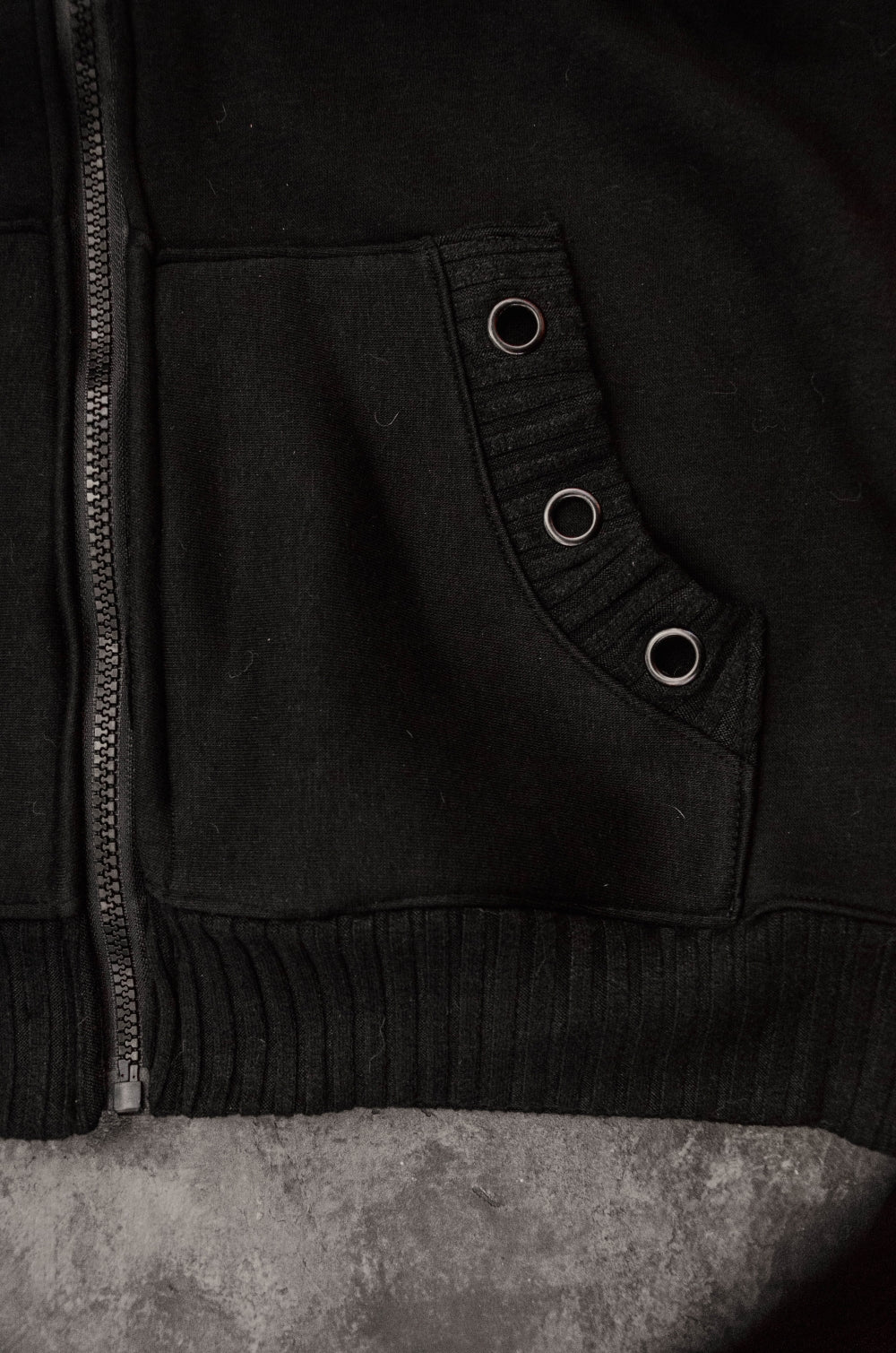 ORBON cropped hoodie [Black]