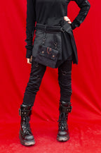 HALSO Multifunctional body overlay skirt belt [Black]