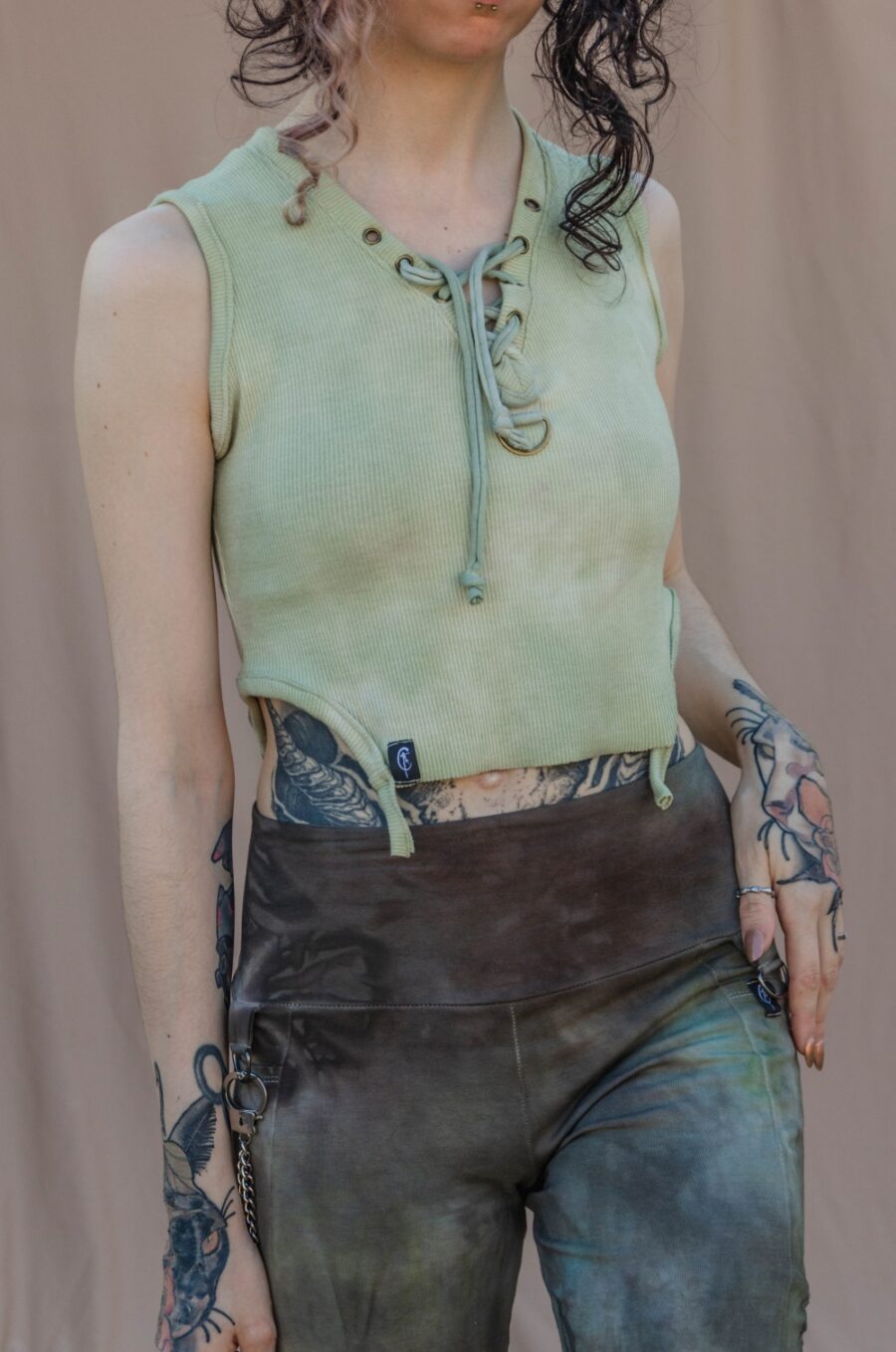 DOKO lace up tank [ENFACTUM]